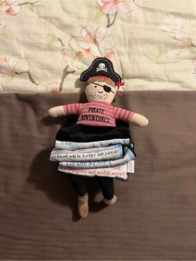 Mud Pie Kids Shark Tank Collection Toddler Soft Fabric Preschool Pirate Book